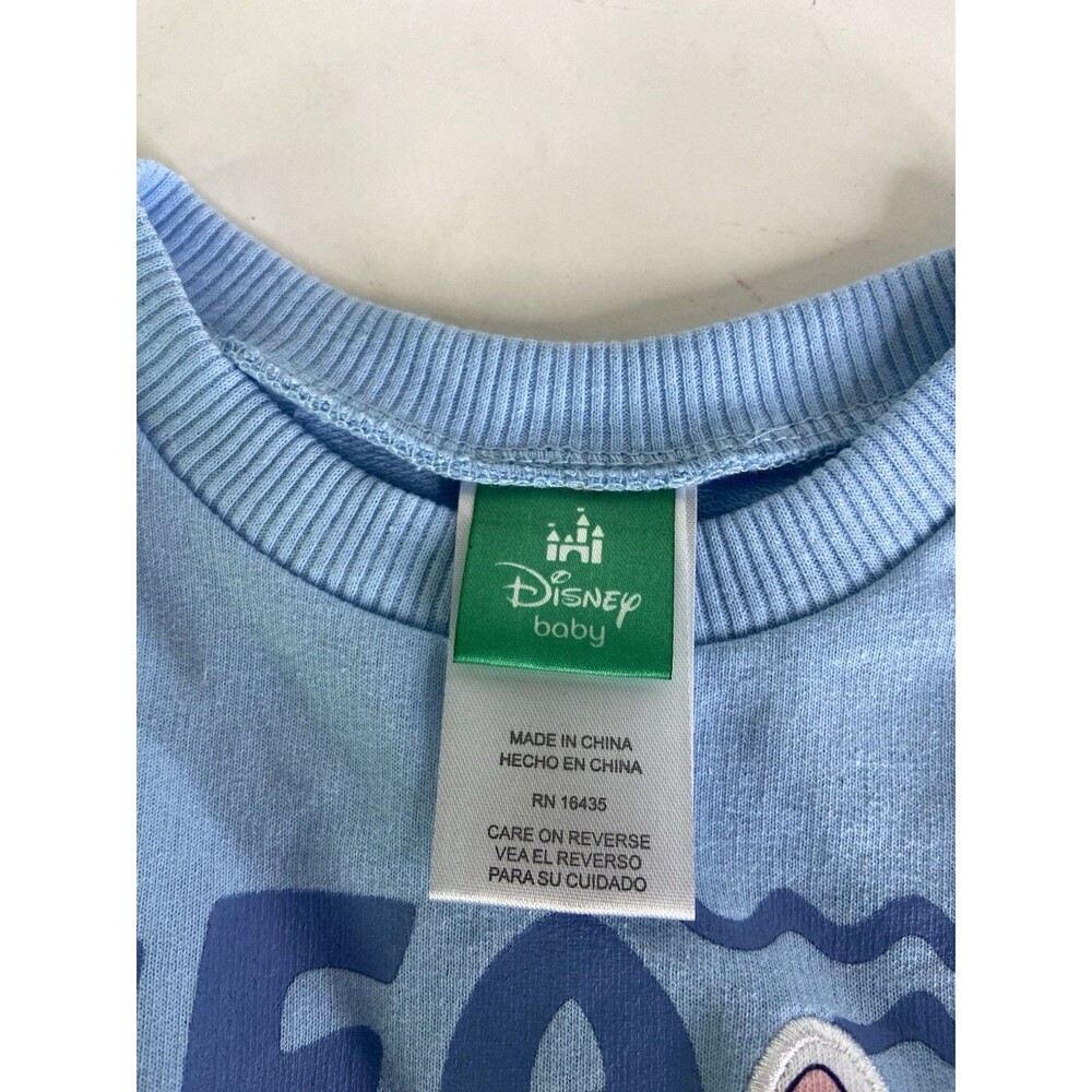 Disney Baby Lilo and Stitch Knit Long Sleeve Tee T-Shirt Top Unisex 18 Months - Picture 3 of 8